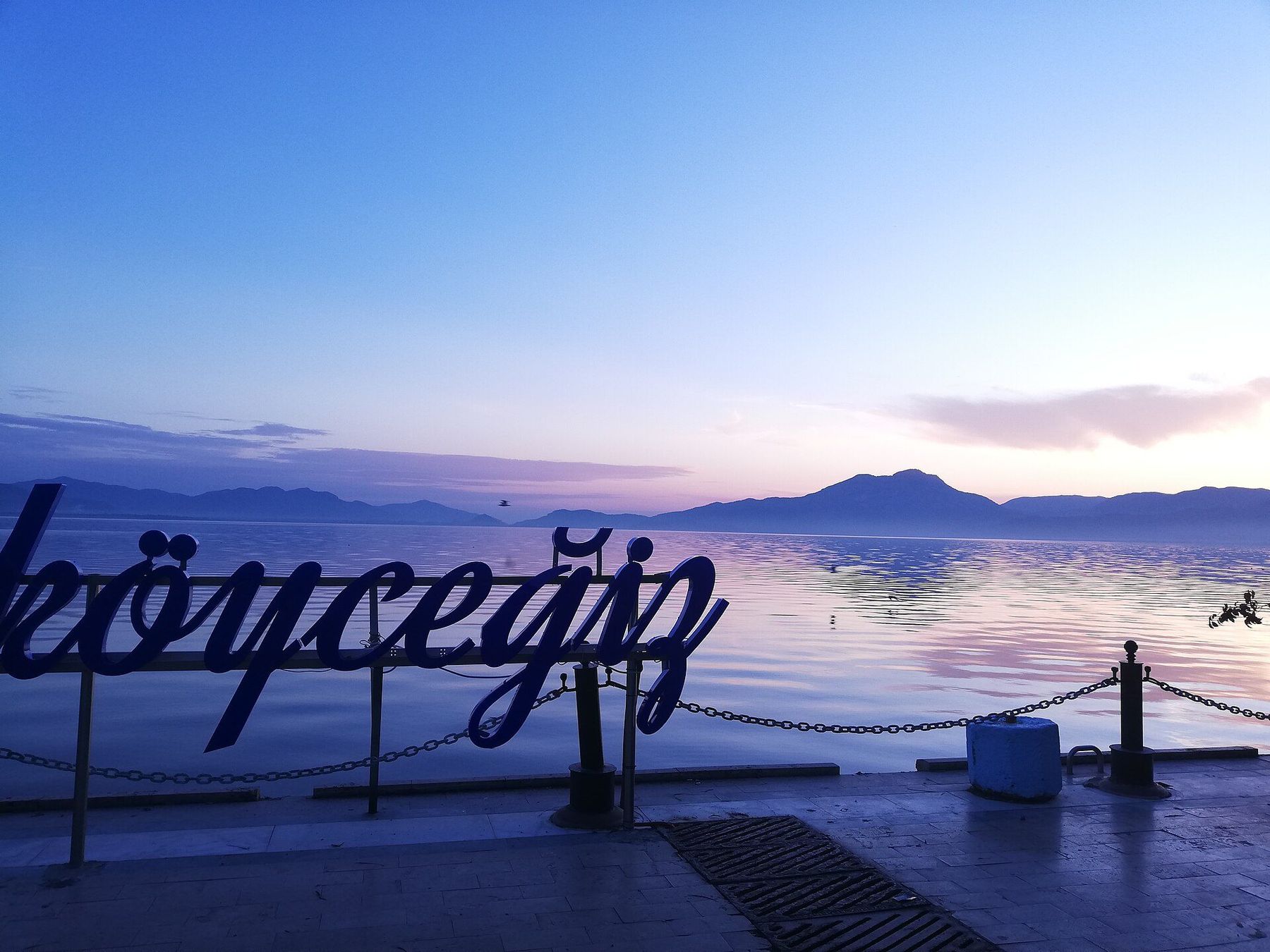 Köyceğiz Lake at dusk